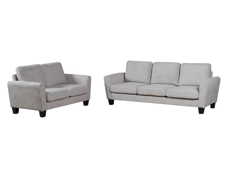 DS Rosa Linen Sofa Set Grey