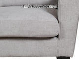 DS Rosa Linen Sofa Set Grey