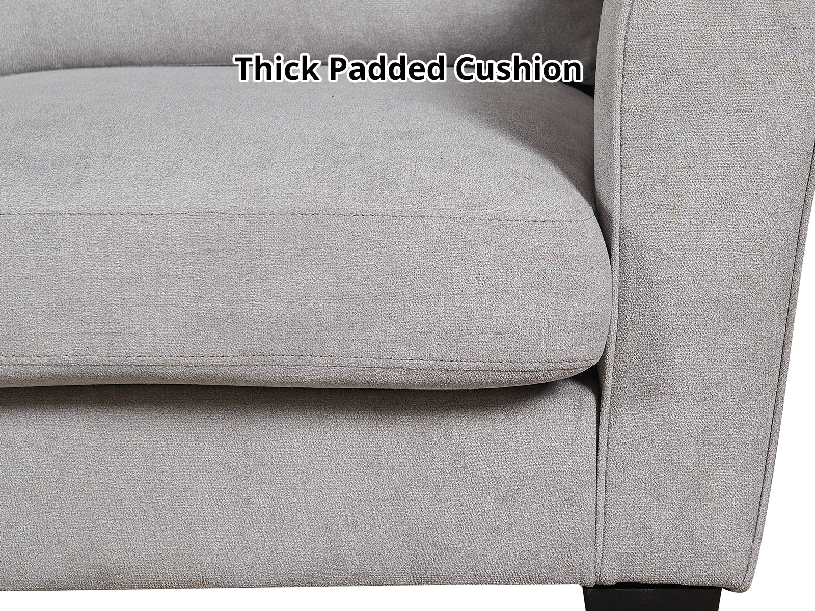 DS Rosa Linen Sofa Set Grey