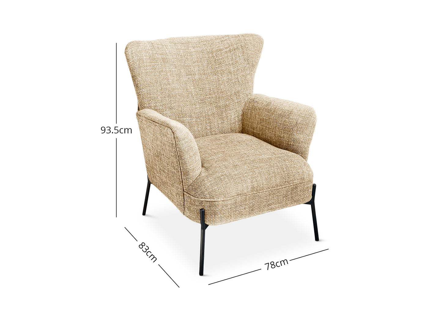Leisure Chair 1613 Linen Beige