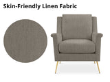 Leisure Chair 1636 Linen Beige Grey