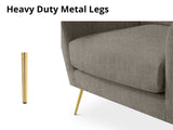 Leisure Chair 1636 Linen Beige Grey