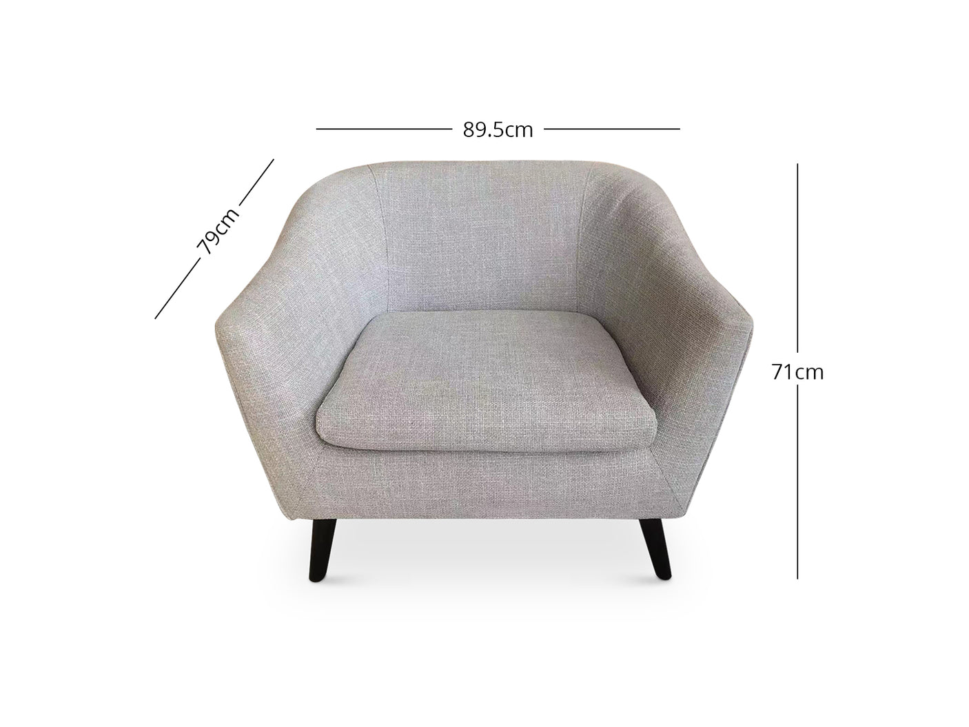 Leisure Chair S50 Linen Beige Grey