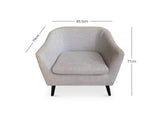 Leisure Chair S50 Linen Beige Grey
