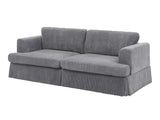 DS Levinson Corduroy Sofa Grey