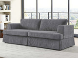 DS Levinson Corduroy Sofa Grey