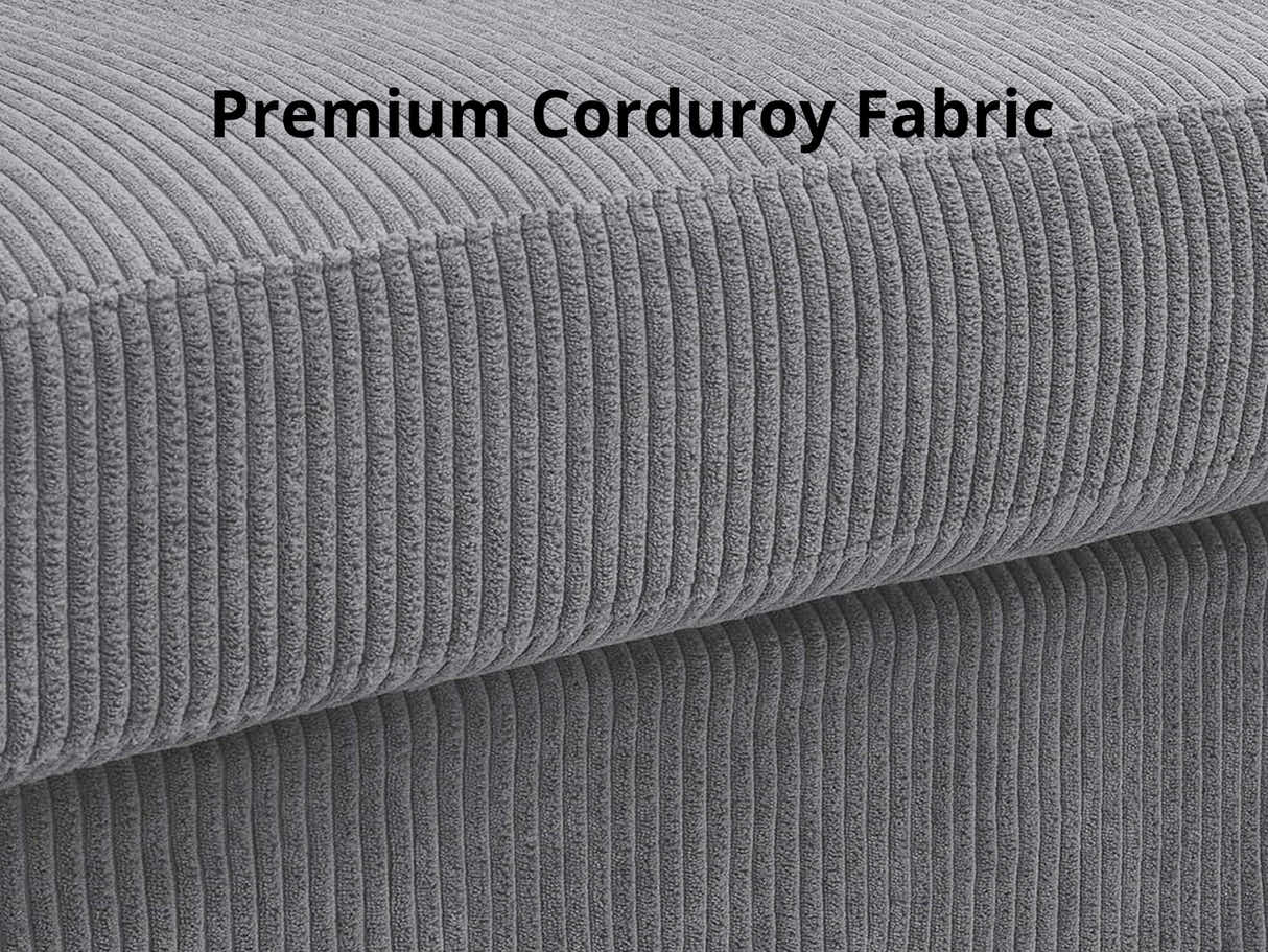 Levinson Corduroy Sofa Grey