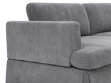 DS Levinson Corduroy Sofa Grey
