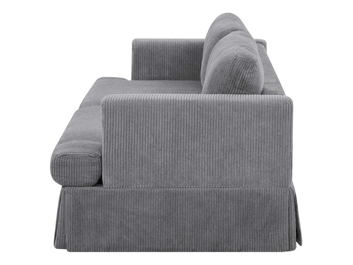 Levinson Corduroy Sofa Grey