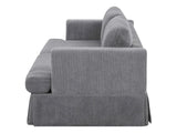 DS Levinson Corduroy Sofa Grey