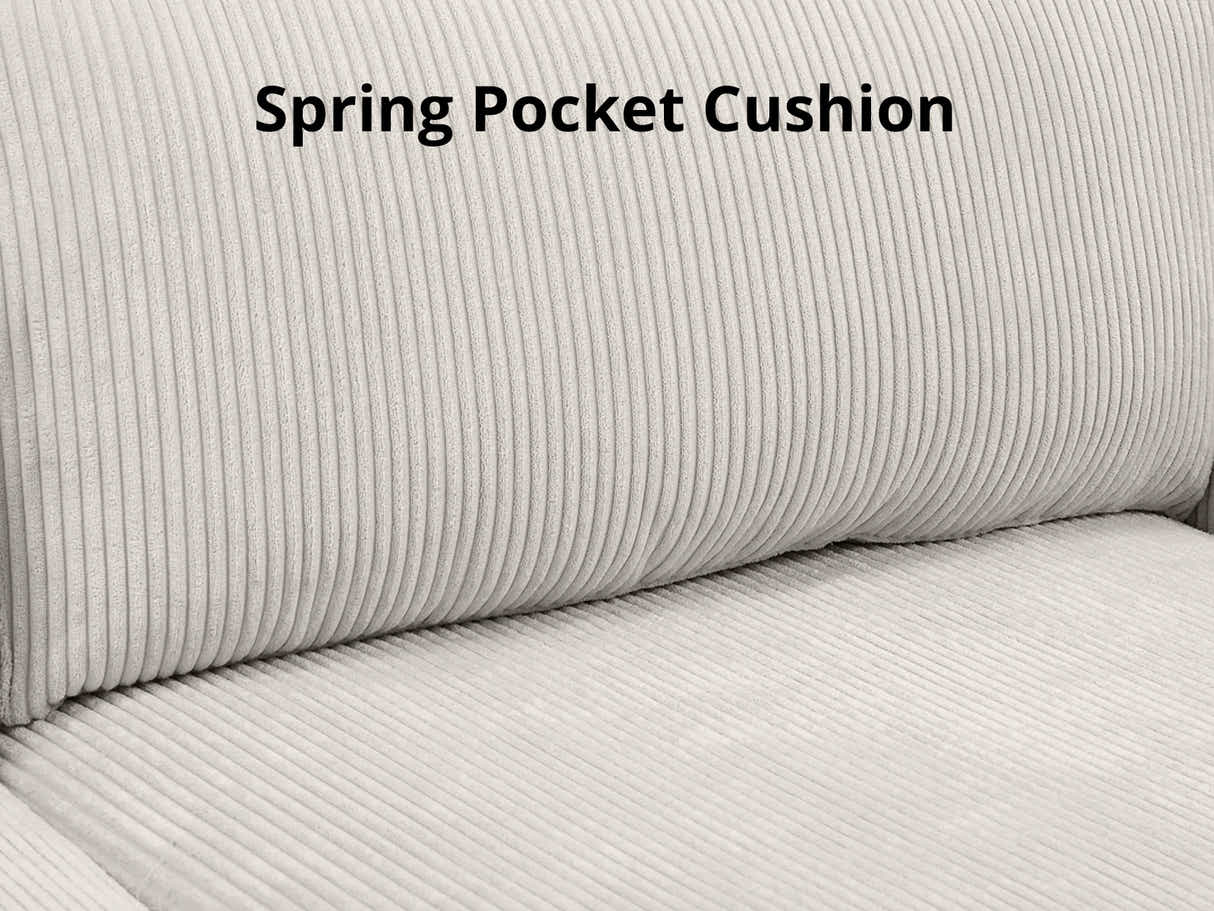 Levinson Corduroy Sofa Beige