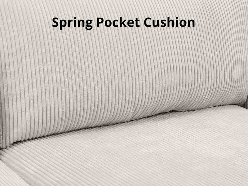 DS Levinson Corduroy Sofa Beige