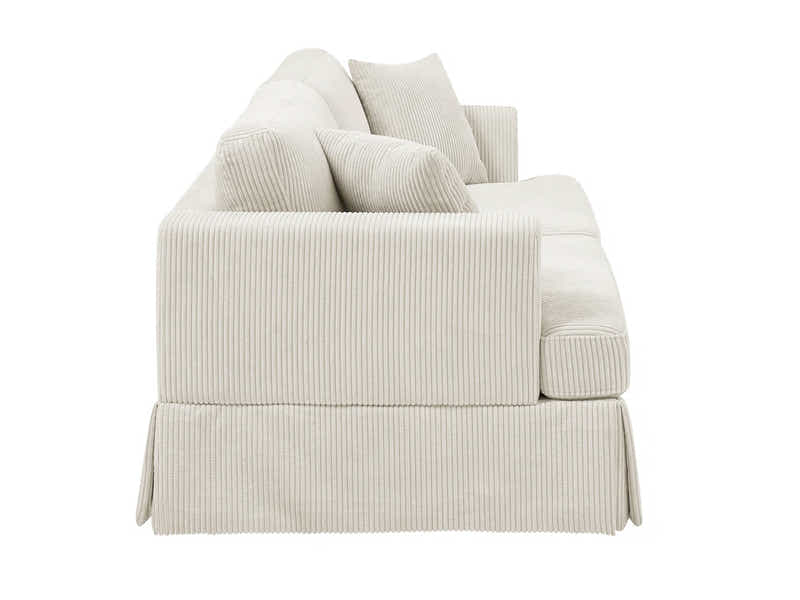 DS Levinson Corduroy Sofa Beige