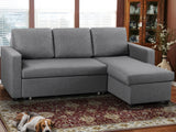 T Corey Linen Sofa Bed Grey