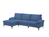 Adriana Sectional Sofa Linen Blue