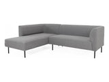 DS Judith Sectional Sofa with Left Chaise Linen Grey