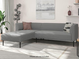 DS Judith Sectional Sofa with Left Chaise Linen Grey