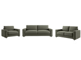 Chenille 3-Piece Sofa Set - Green