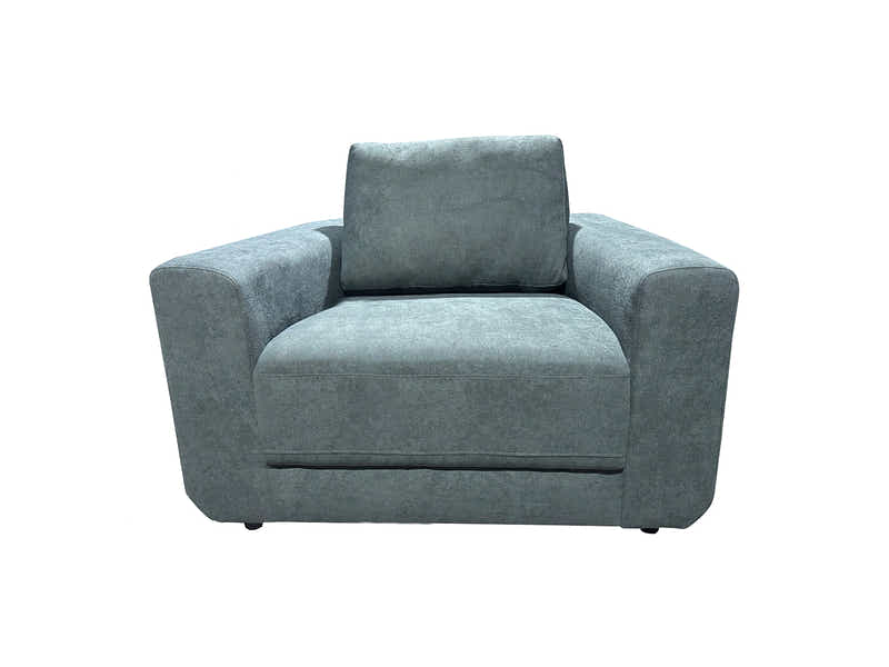 Chenille 3-Piece Sofa Set - Grey Blue