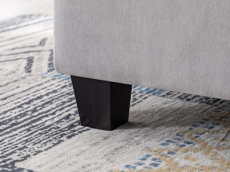 Paxton Chenille Modular Sofa Light Grey 3+1