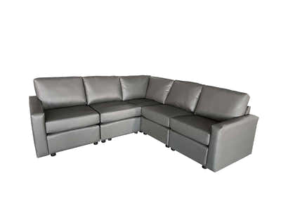 Sonya Modular Sofa PU Grey 5S
