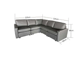 Sonya Modular Sofa PU Grey 5S