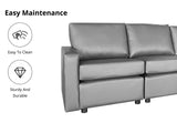 Sonya Modular Sofa PU Grey 5S