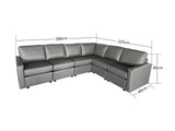 Sonya Modular Sofa PU Grey 6S