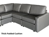 Sonya Modular Sofa PU Grey 6S