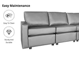 Sonya Modular Sofa PU Grey 6S