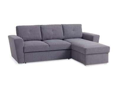 Nevia Sectional Sofa Bed Linen - Dark Grey