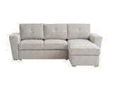 Nevia Sectional Sofa Bed Linen Light Grey