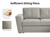 Nevia Sectional Sofa Bed Linen Light Grey