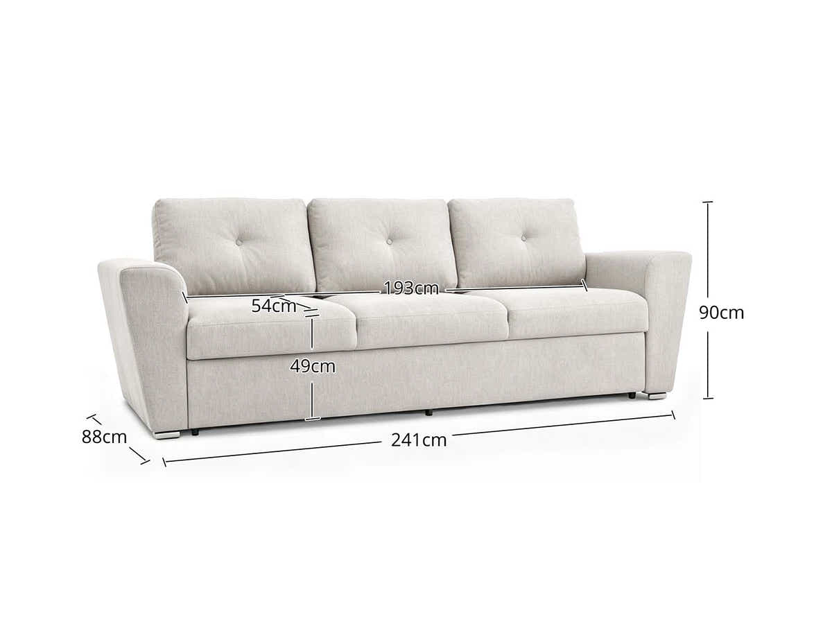 Romilly Sofa Bed Linen Light Grey