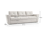 Romilly Sofa Bed Linen Light Grey