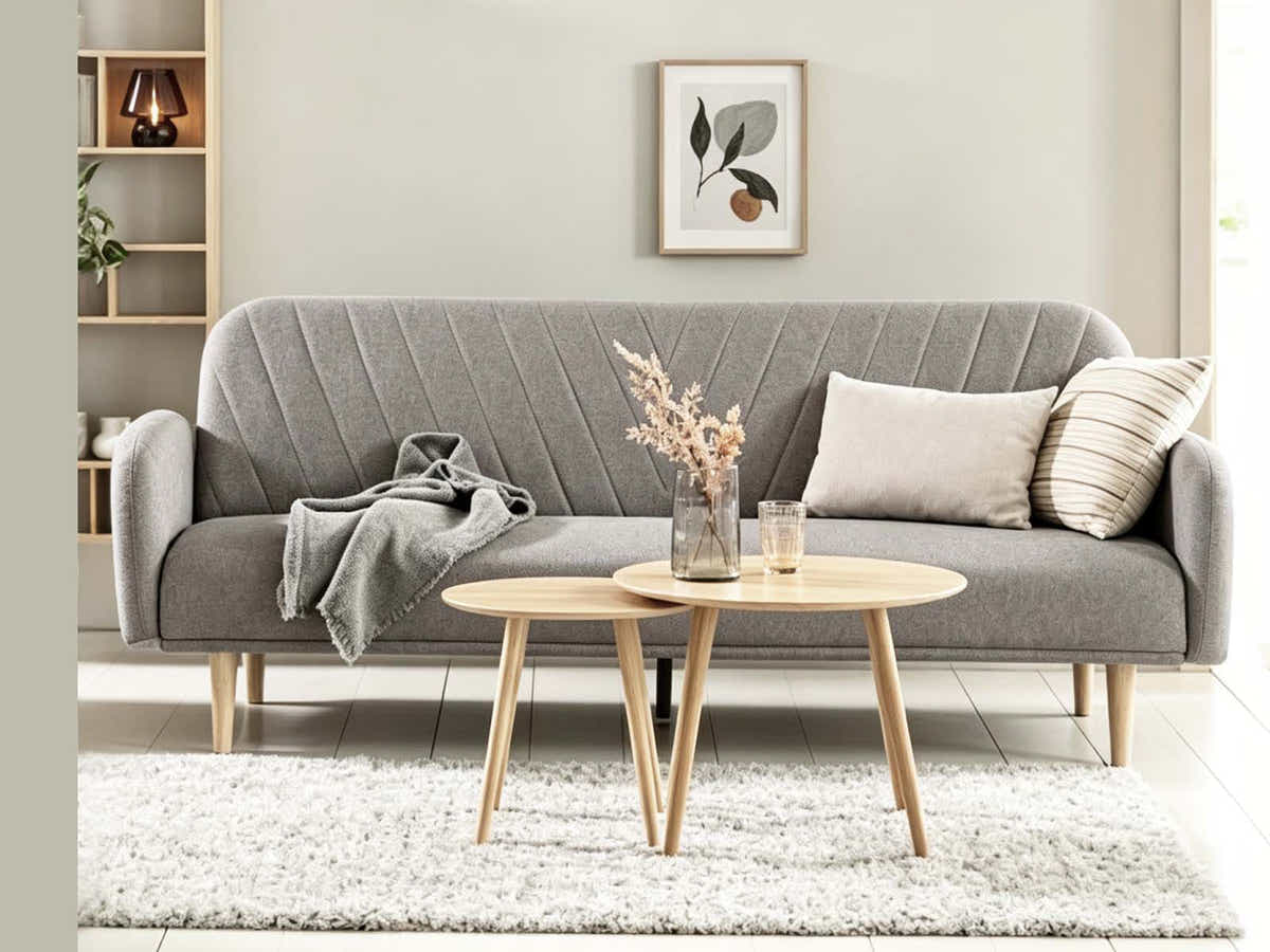 Parisha Sofa Bed Linen Grey