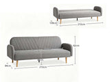 Parisha Sofa Bed Linen Grey