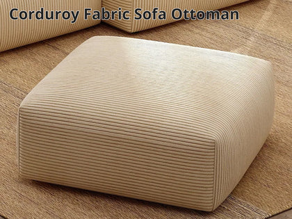 Corduroy Fabric Sofa Ottoman