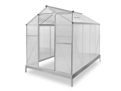 Polycarbonate Greenhouse with Base 6ft x 8ft