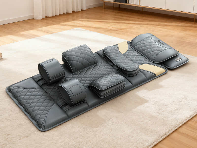 DS Novello Full Body Massage Mat with Air Press Calf Band Dark Grey