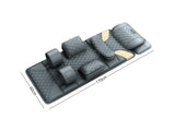 DS Novello Full Body Massage Mat with Air Press Calf Band Dark Grey