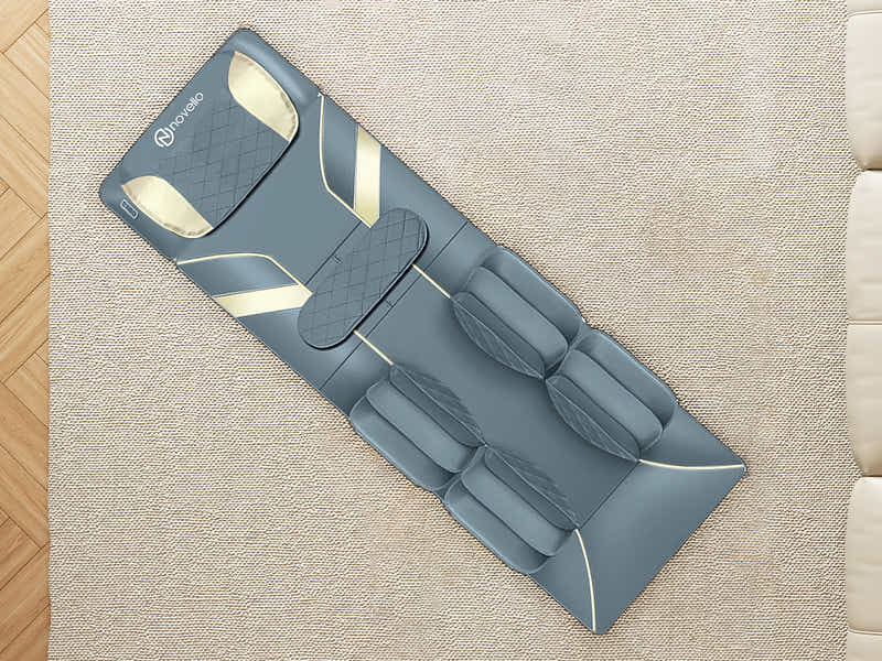 DS Novello Full Body Massage Mat with Air Press Dark Grey