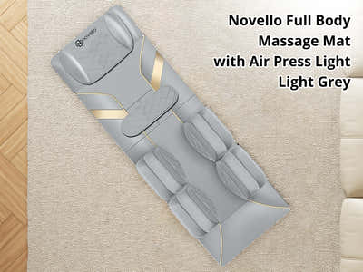 DS Novello Full Body Massage Mat with Air Press Light Grey