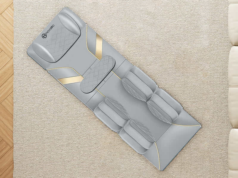 DS Novello Full Body Massage Mat with Air Press Light Grey