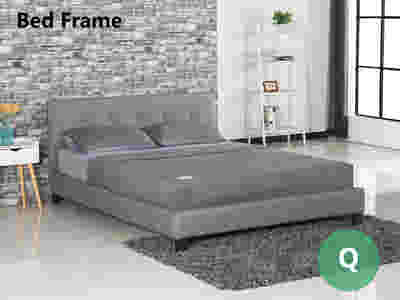 Pierre Bed Frame Grey - Queen