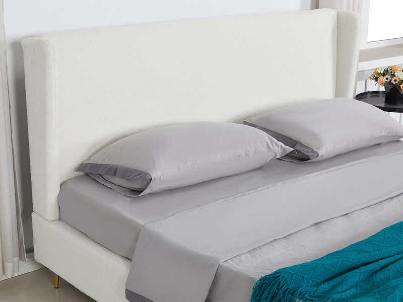 Santos Boucle Bed Frame - Queen