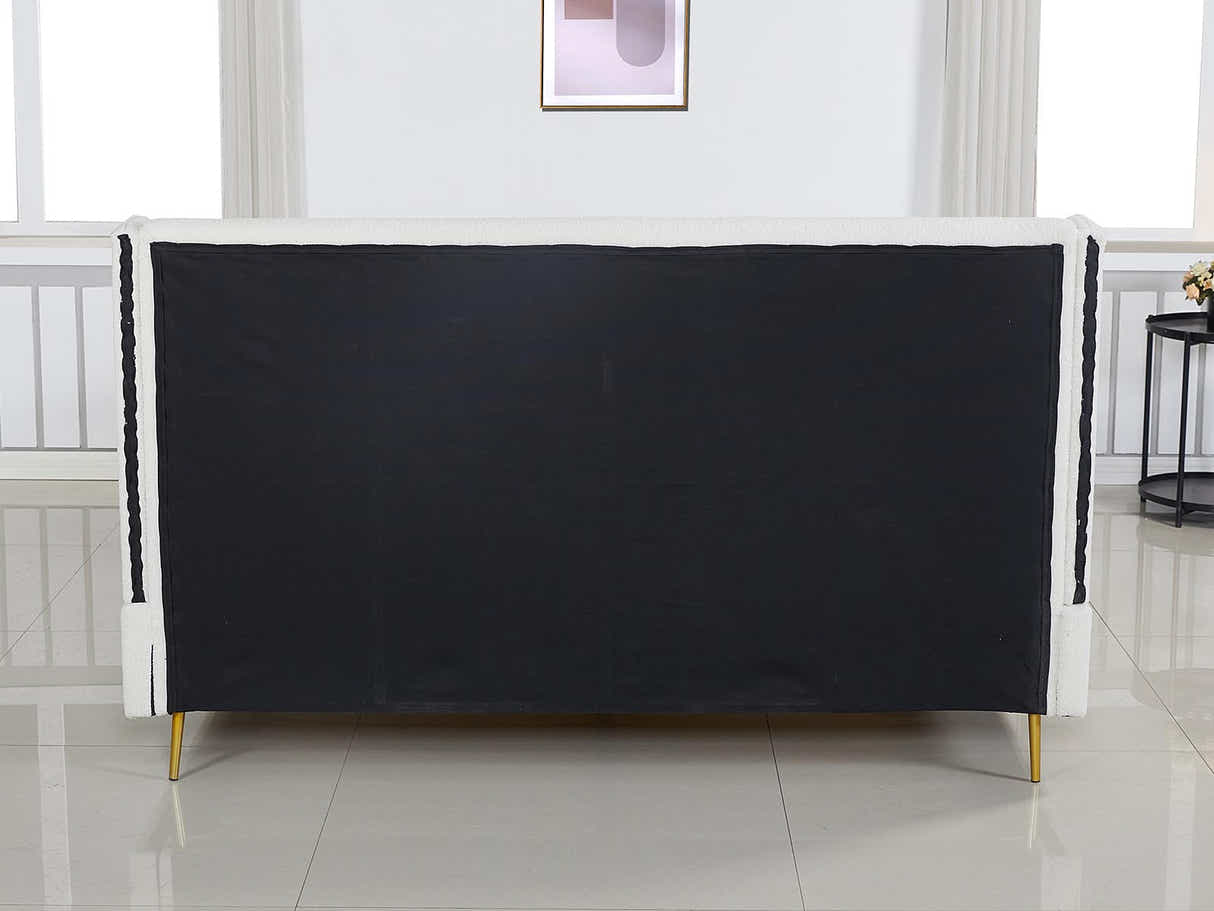 Santos Boucle Bed Frame - Queen