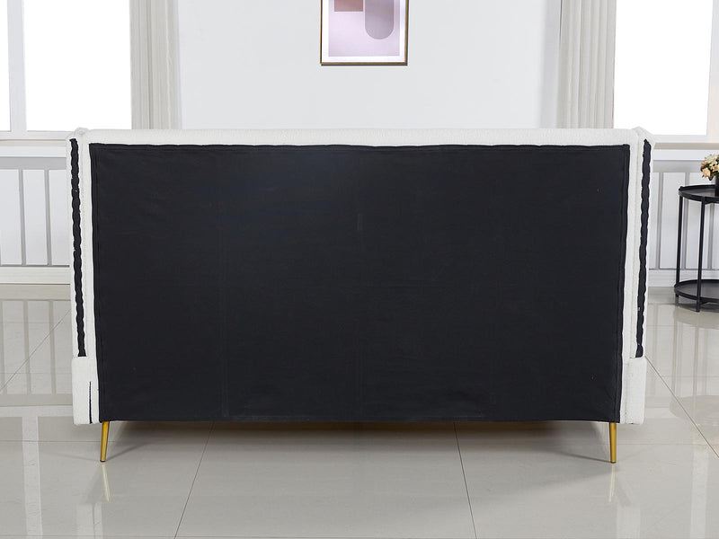 Santos Boucle Bed Frame - Queen