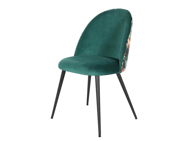 Lavina Velvet Dining Chair Green - Set of 4