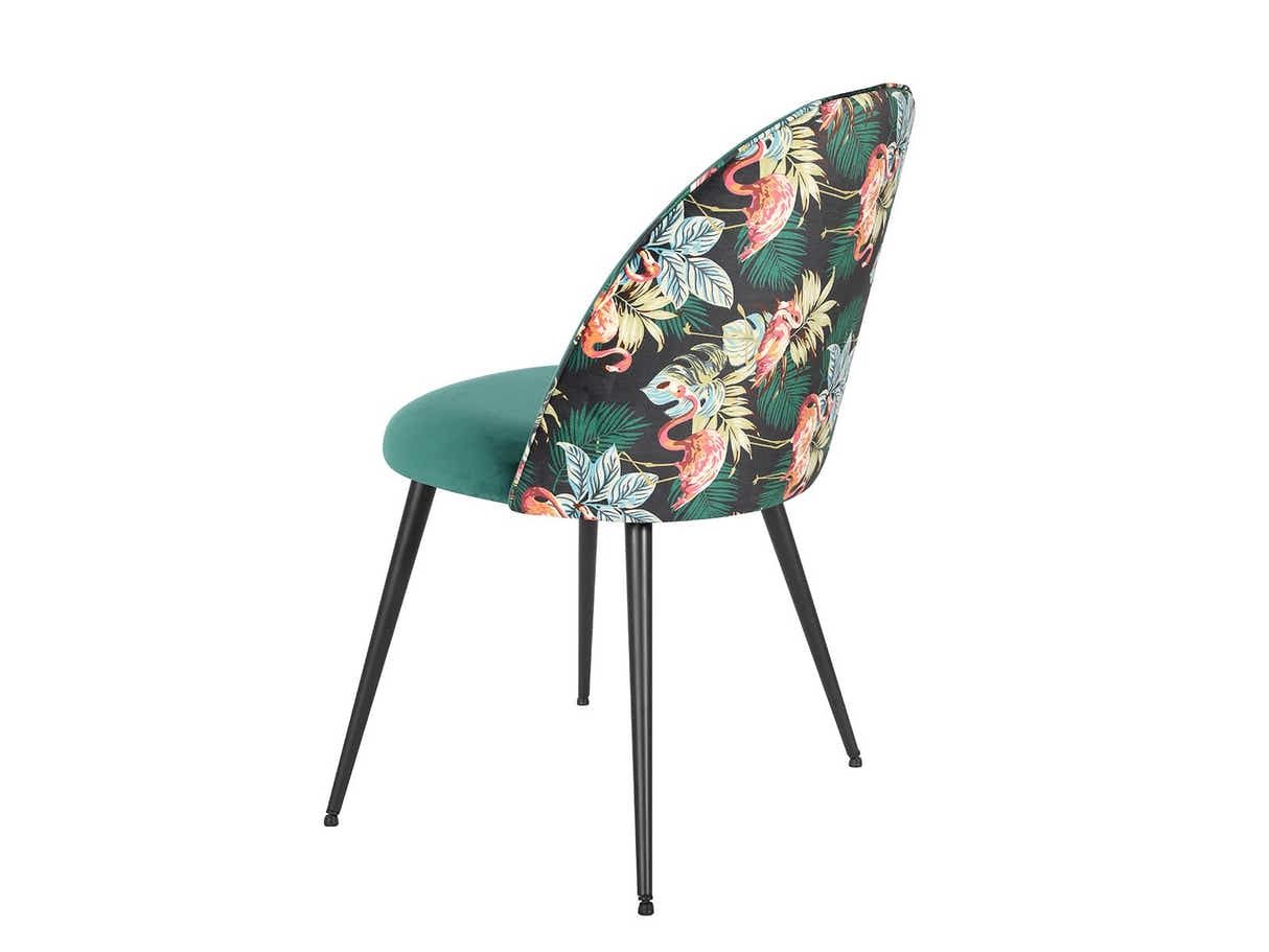 Lavina Velvet Dining Chair Green - Set of 4